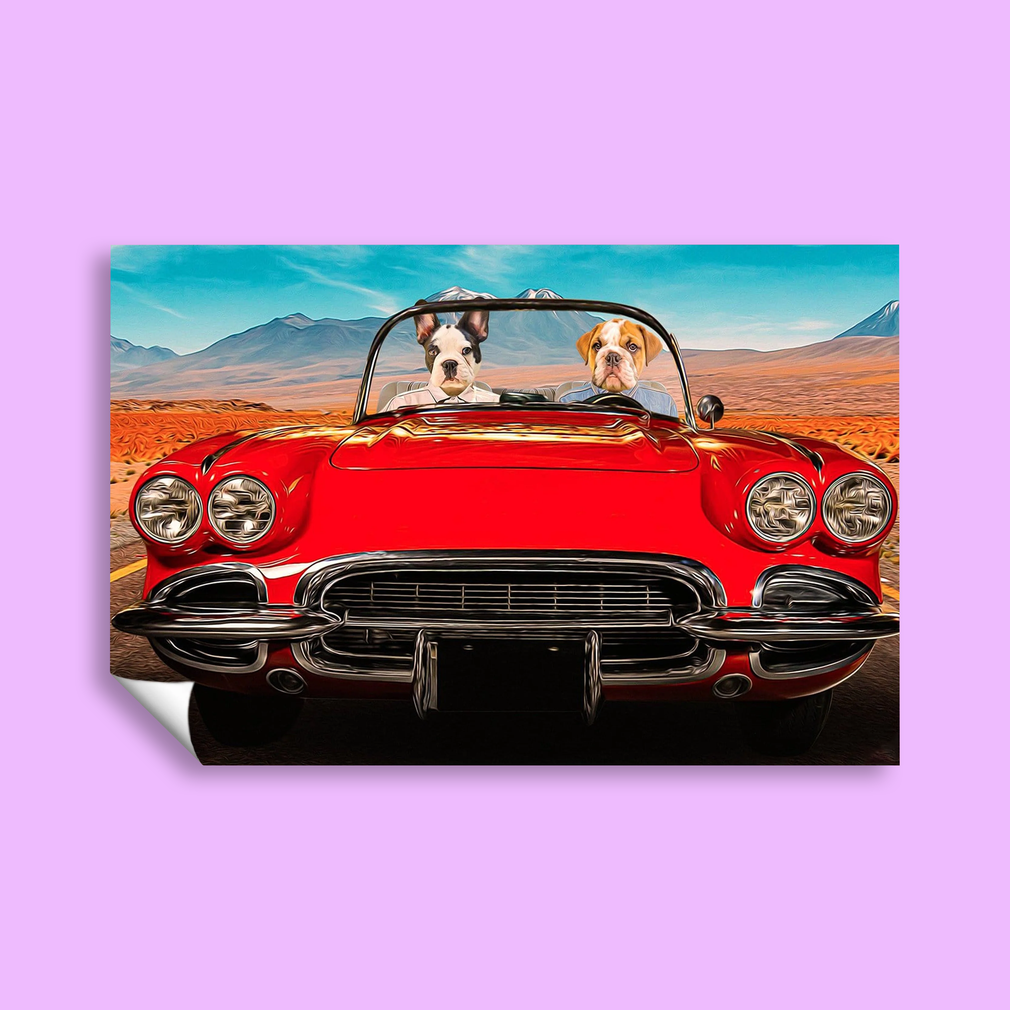 Road Trip Duo - Custom Pet Portrait